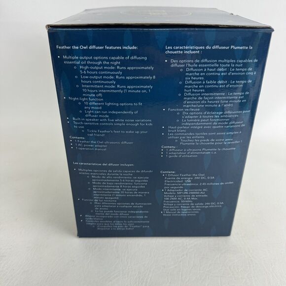 Young Living Essential Oils Kid Scents Feather The Owl Ultrasonic Diffuser New - Picture 5 of 7